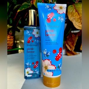 New  bodycology picnic breeze body cream 8oz body spray 8oz NEW